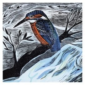 Angela Harding Summer Kingfisher Card