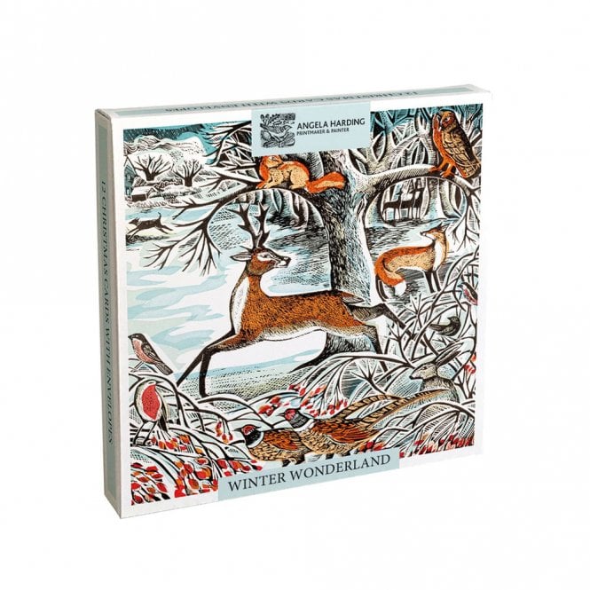 Museums & Galleries Angela Harding Winter Wonderland Pack of 12 Christmas Cards