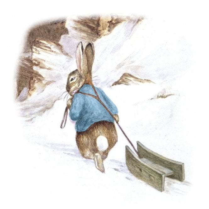 Museums & Galleries Beatrix Potter Sledging in the Snow Pack of 8 Christmas Cards