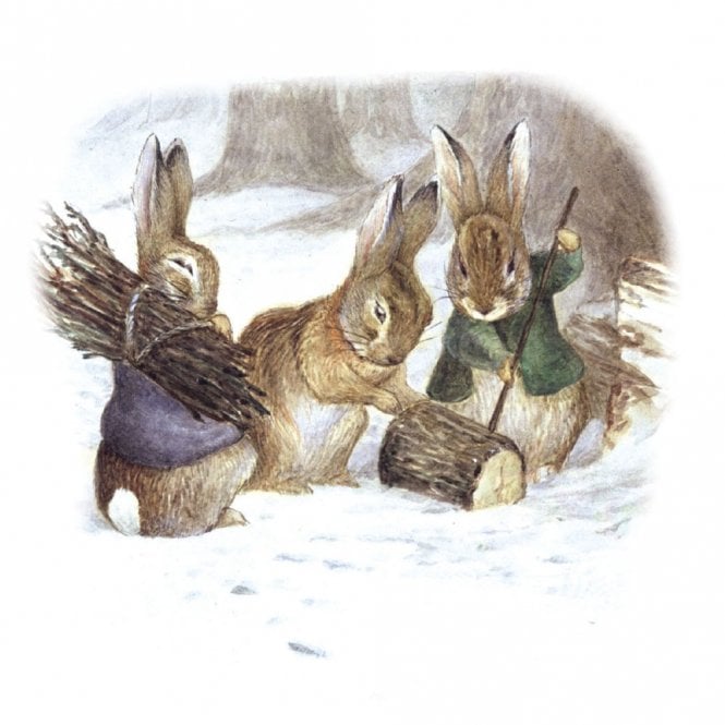 Museums & Galleries Beatrix Potter Wood for the Fire Pack of 8 Christmas Cards