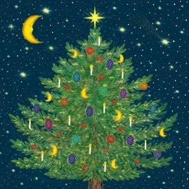 BHF Christmas Tree Pack of 5 Christmas Cards