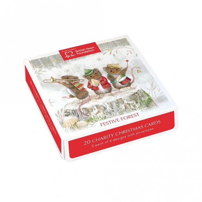 Museums & Galleries BHF Festive Forest Pack of 20 Christmas Cards