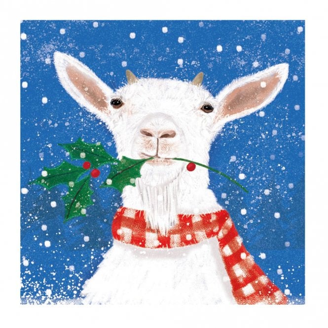 Museums & Galleries BHF Festive Goat Pack of 8 Christmas Cards