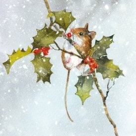 BHF Holly Feast Pack of 8 Charity Christmas Cards