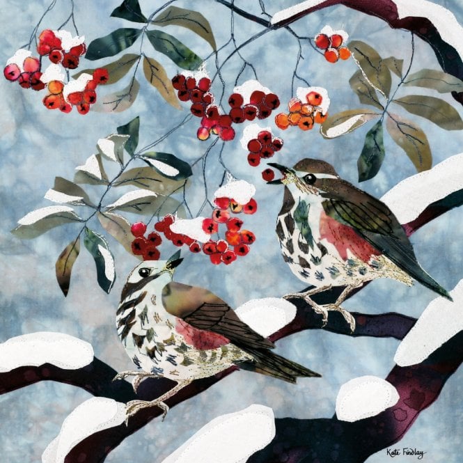 Museums & Galleries BHF Redwings and Rowan Pack of 5 Christmas Cards