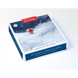 BHF Santa in the Snow Pack of 20 Christmas Cards