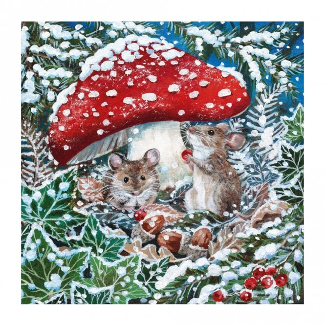 Museums & Galleries BHF Sheltering from the Snow Pack of 8 Christmas Cards