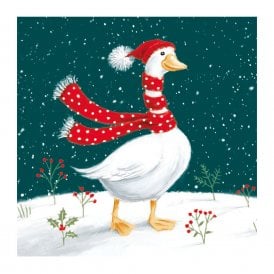 BHF Snowy Goose Pack of 8 Christmas Cards
