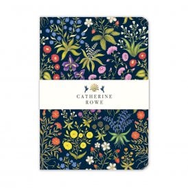 Catherine Rowe Medieval Flowers A5 Luxury Notebook