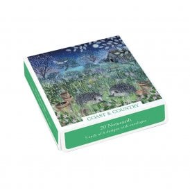Lucy Grossmith Coast & Country Pack of 20 Square Notecards Pack