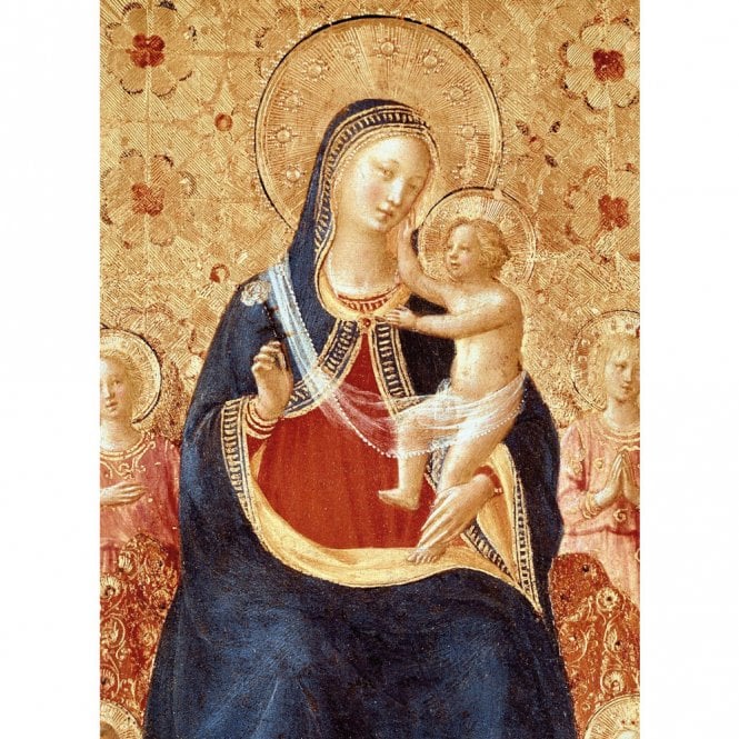 Museums & Galleries Madonna & Child with Angels Pack of 8 Charity Christmas Cards