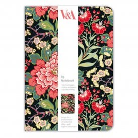V&A Butterfield Peony & Prunus A5 Luxury Notebook