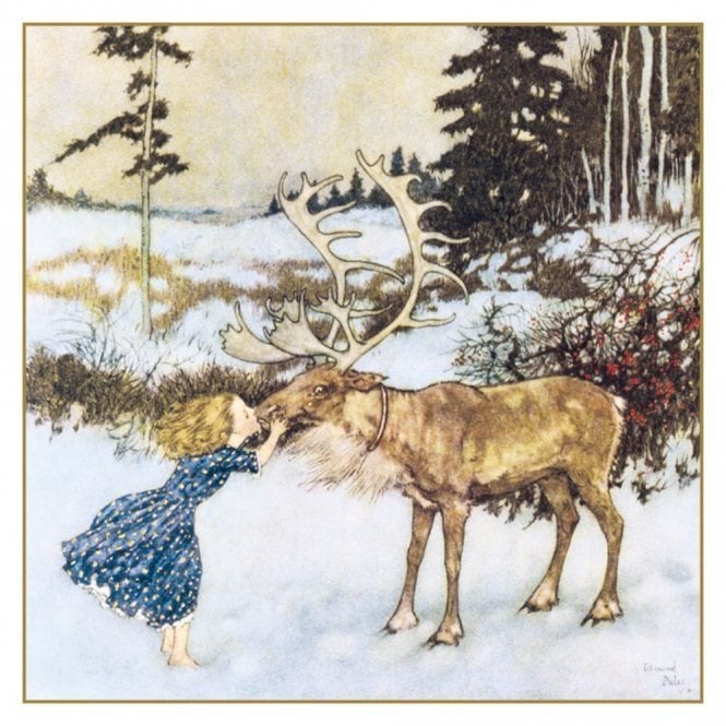 Museums & Galleries V&A Gerda and The Reindeer Pack of 5 Christmas Cards