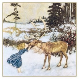 V&A Gerda and The Reindeer Pack of 5 Christmas Cards