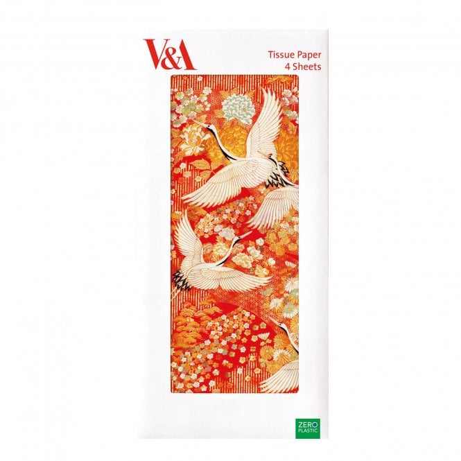 Museums & Galleries V&A Kimono Cranes Tissue Paper