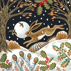 Woodland Hare Pack of 8 Christmas Cards