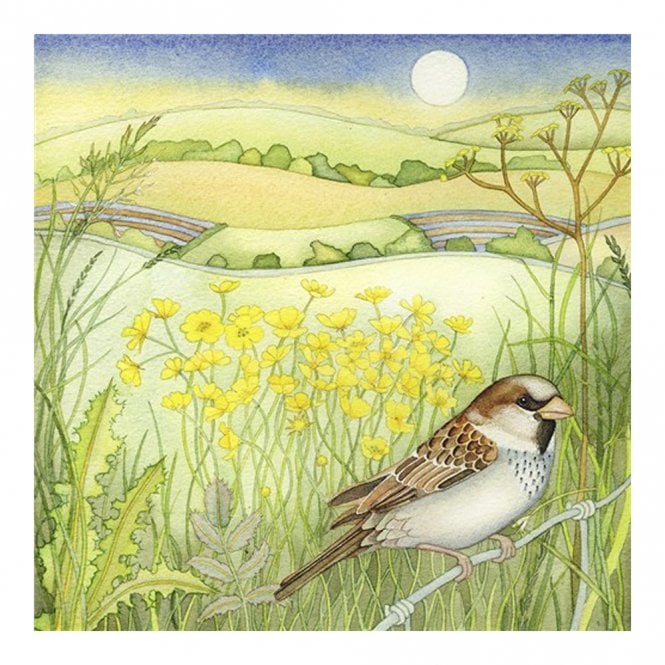 Natural Partners Kate Green Sparrow Card