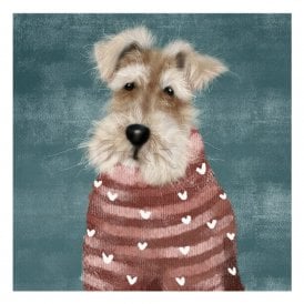 Lia Contrino Terrier All Wrapped Up Card