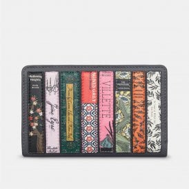 Bronte Bookworm Zip Around Grey Purse