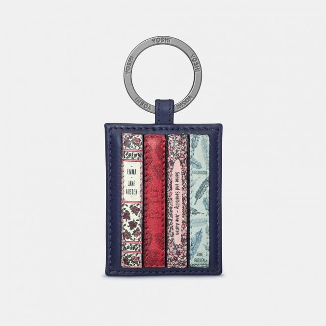 New Disguise Jane Austen Bookworm Navy Keyring