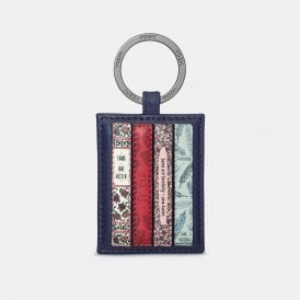 Jane Austen Bookworm Navy Keyring