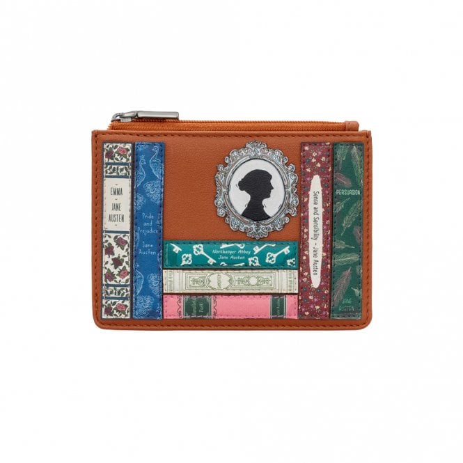 New Disguise Jane Austen Tan Book Club Zip Top Purse