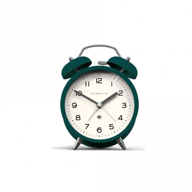 Newgate Echo Alarm Clock Silent 'No Tick' - Eden Green
