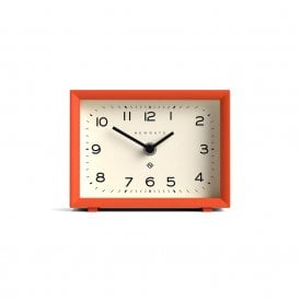 Henry Pumpkin Orange Mantel Clock