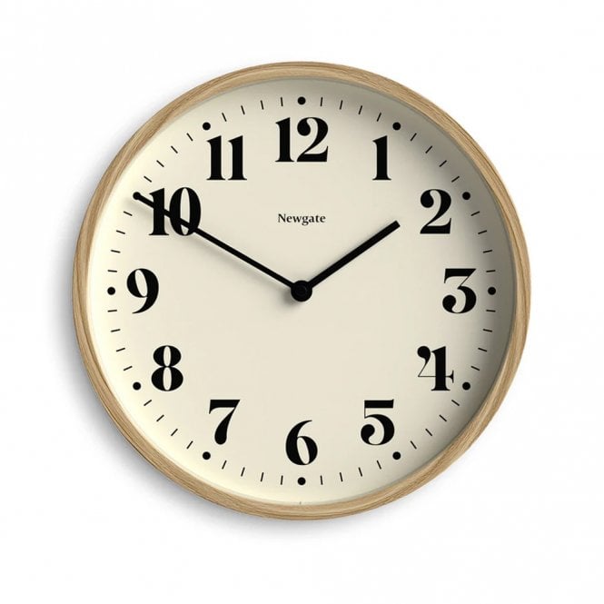 Newgate Number Four Light Faux Wood Wall Clock