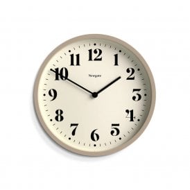 Number Four Stone Grey Wall Clock
