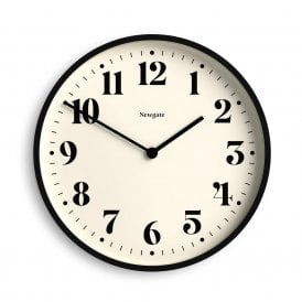 Number Two Black Wall Clock