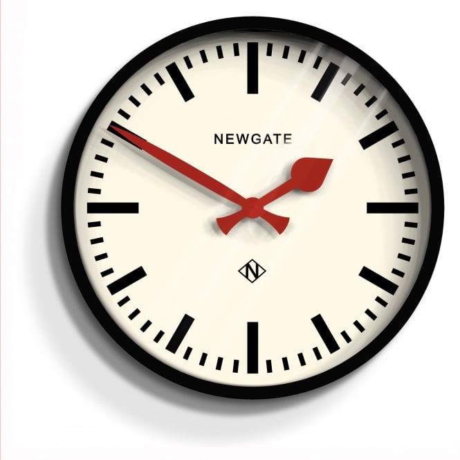 Newgate The Luggage Black Station Wall Clock