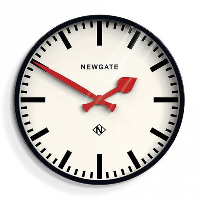 Newgate The Putney Large Black Station Wall Clock