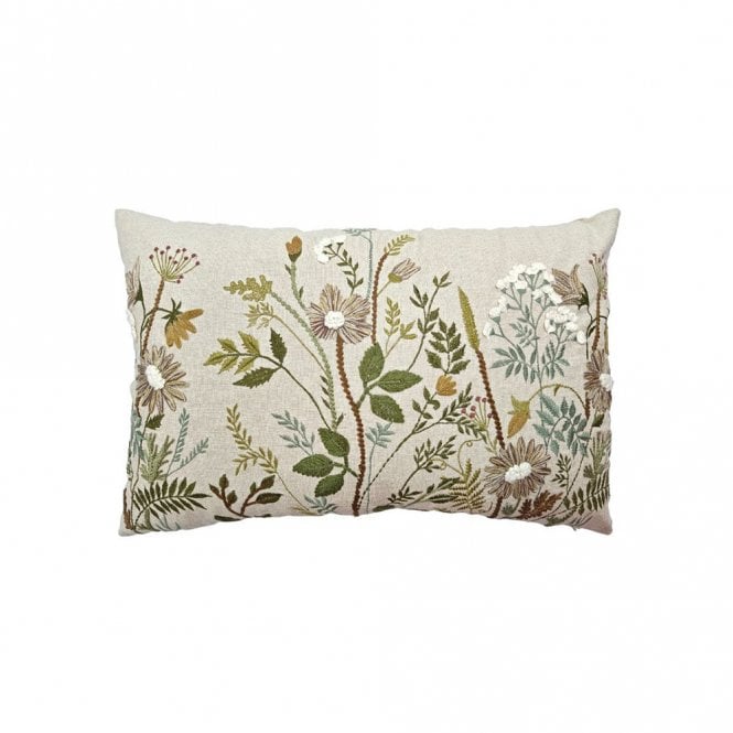 Nila Parmar Designs Ivarp Natural Wildflower Cushion 40x60cm