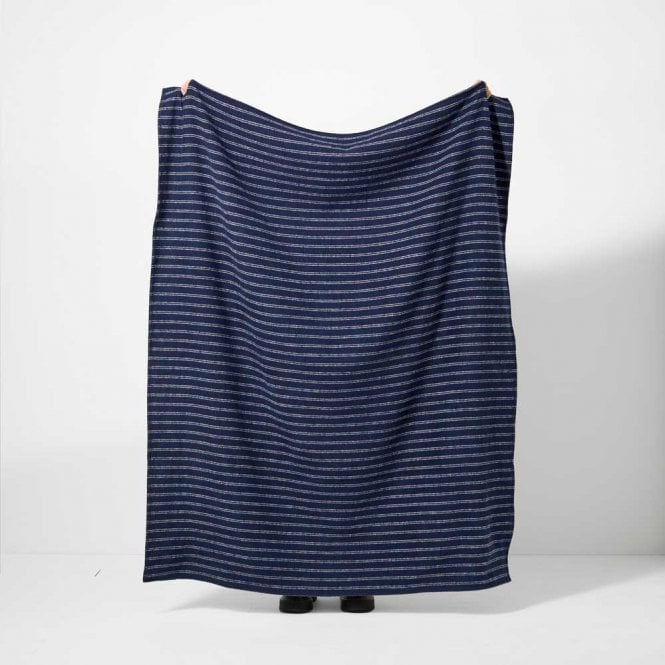Northern Woven Ian Mankin Petite Stripe Recycled Cotton Throw