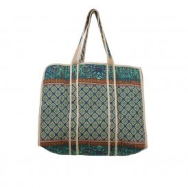 Amulet Emerald Canvas Quilted Tote Bag