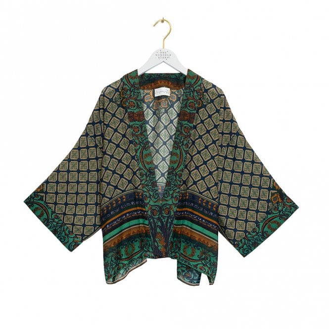One Hundred Stars Amulet Emerald Kimono