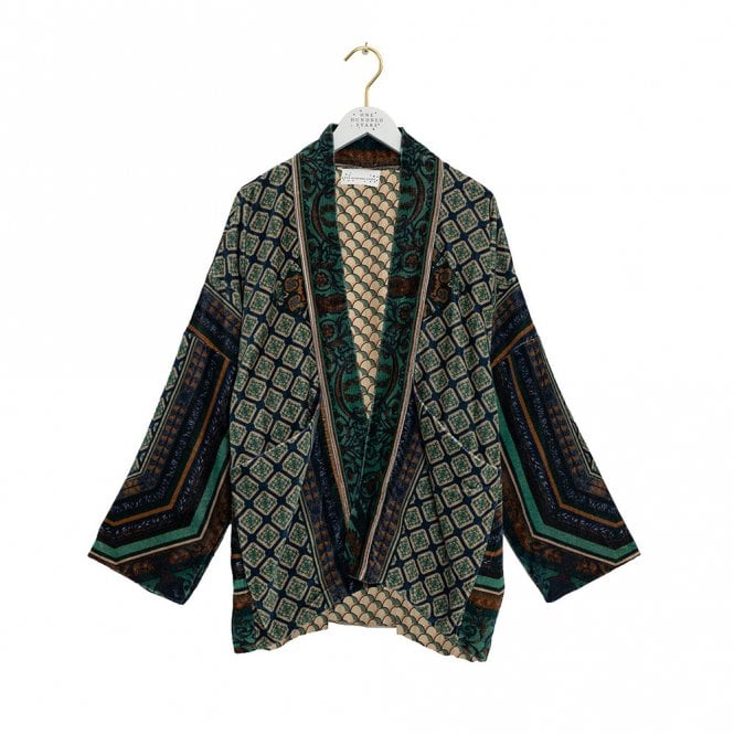 One Hundred Stars Amulet Emerald Velvet Jacket