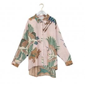 Crane Plaster Pink Oversized Shirt