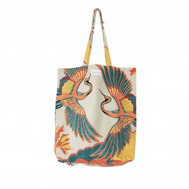 One Hundred Stars Crane Stone Canvas Bag