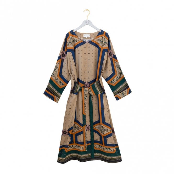 One Hundred Stars Fleur De Lys Sand Kate Dress