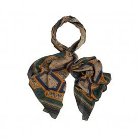 Fleur De Lys Sand Square Wool Scarf