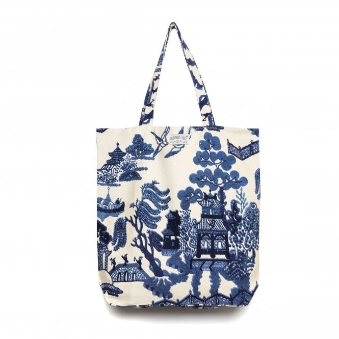 One Hundred Stars Giant Willow Blue Canvas Bag