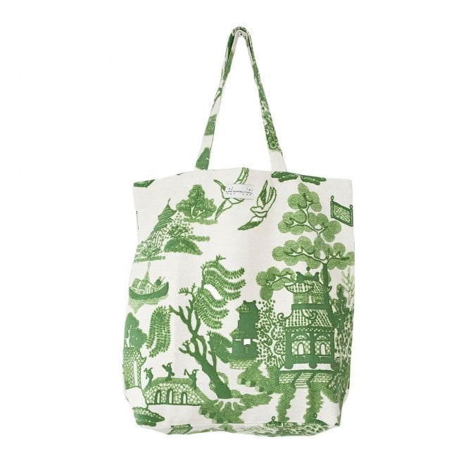 One Hundred Stars Giant Willow Green Canvas Bag