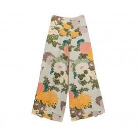 Jacquard Putty Palazzo Pants