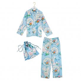 Magnolia Plates Blue Cotton Pyjamas
