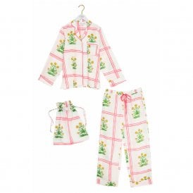 Marigold Check Pink Cotton Pyjamas