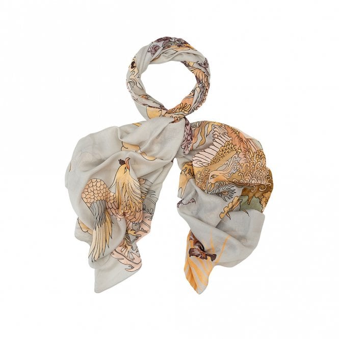One Hundred Stars Phoenix Grey Scarf