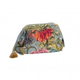 Primula Blue Velvet Pouch
