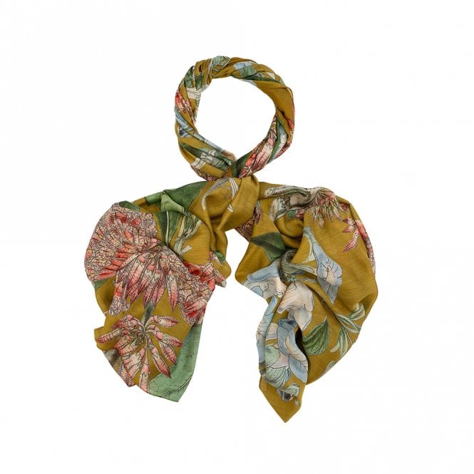 One Hundred Stars Rhodoleia Gold Scarf